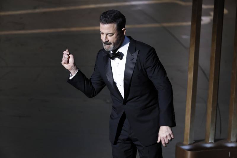 El presentador de la gala. Jimmy Kimmel.
