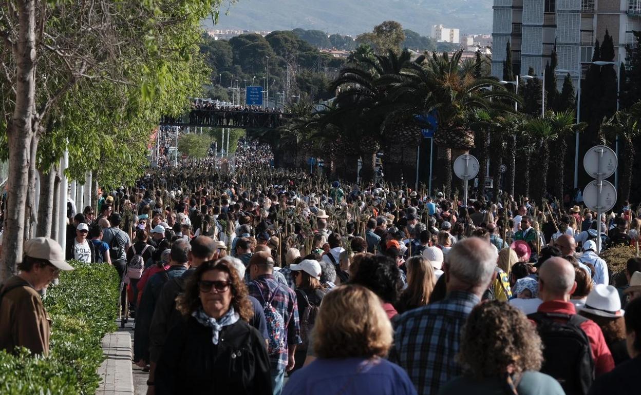 La Romería en el tramo que discurre por Vistahermosa, justo antes de la 'paraeta'