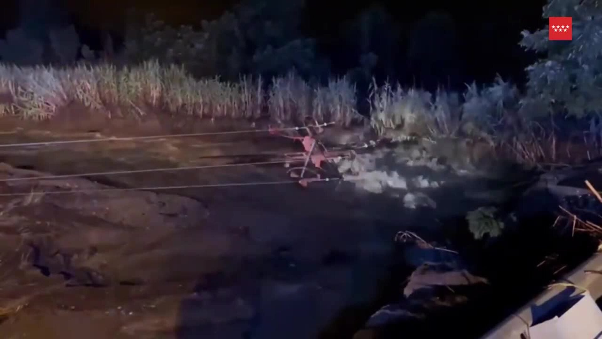 Bomberos atienden 140 intervenciones en poco más de una hora en la zona oeste de Madrid