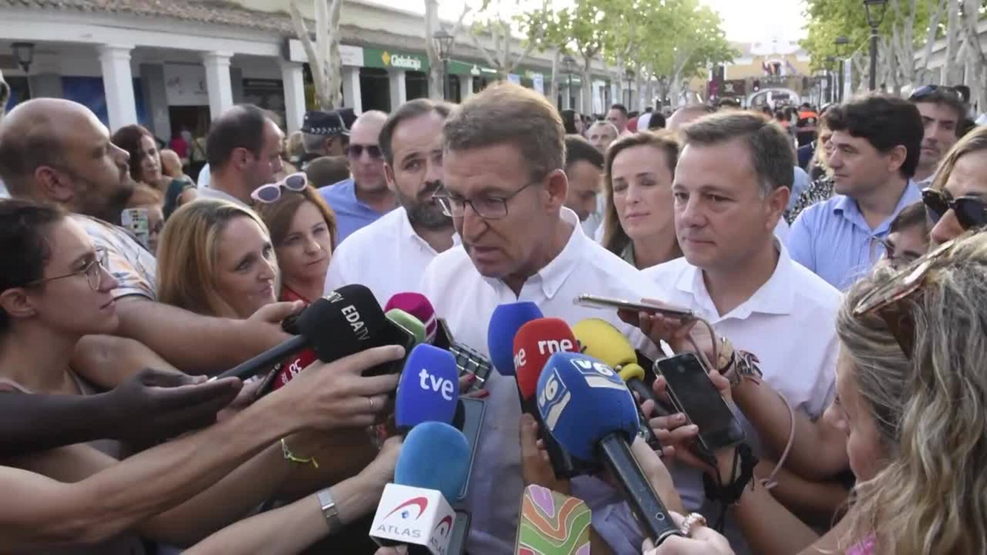 Feijóo dice sobre Nicolás Redondo que es coherente y constitucional, valores "a la baja" en PSOE