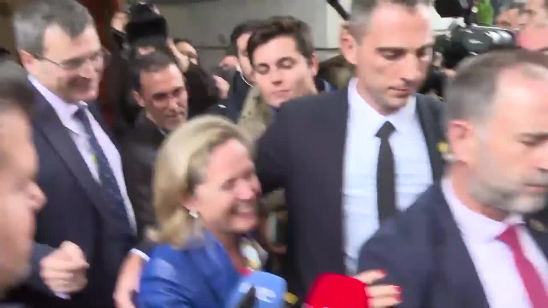 Calviño afirma que en el PSOE están "muy contentos y emocionados"