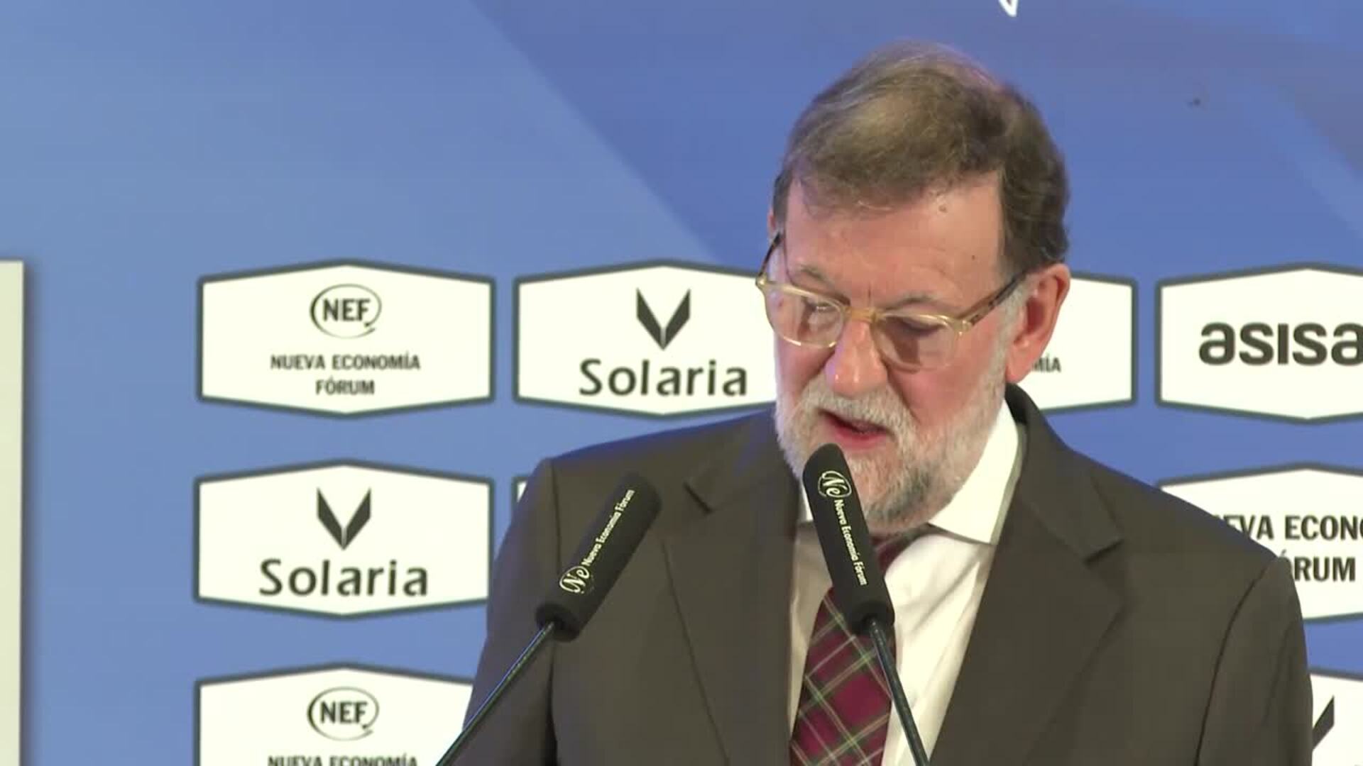Rajoy dice que esta legislatura se pone a prueba "la independencia de las instituciones"