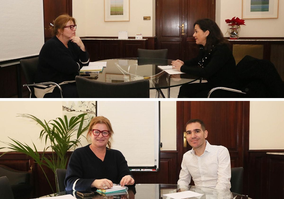 Negociación con Vox (arriba) y Compromís (abajo).