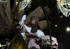 Gaspar en una imagen de la Cabalgata 2023.