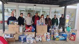 Recaudación de la Moto Papanoelada que recorrió la ciudad el 16 de diciembre.