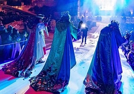 Imagen de la visita de los Reyes Magos a Benidorm en 2023