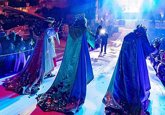 Imagen de la visita de los Reyes Magos a Benidorm en 2023
