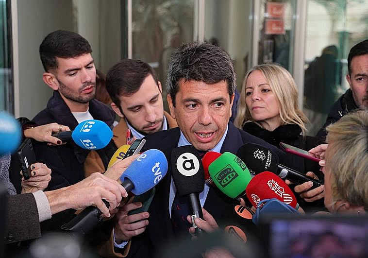 Mazón hace llamamiento a las empresas catalanas y les ofrece protección legal.