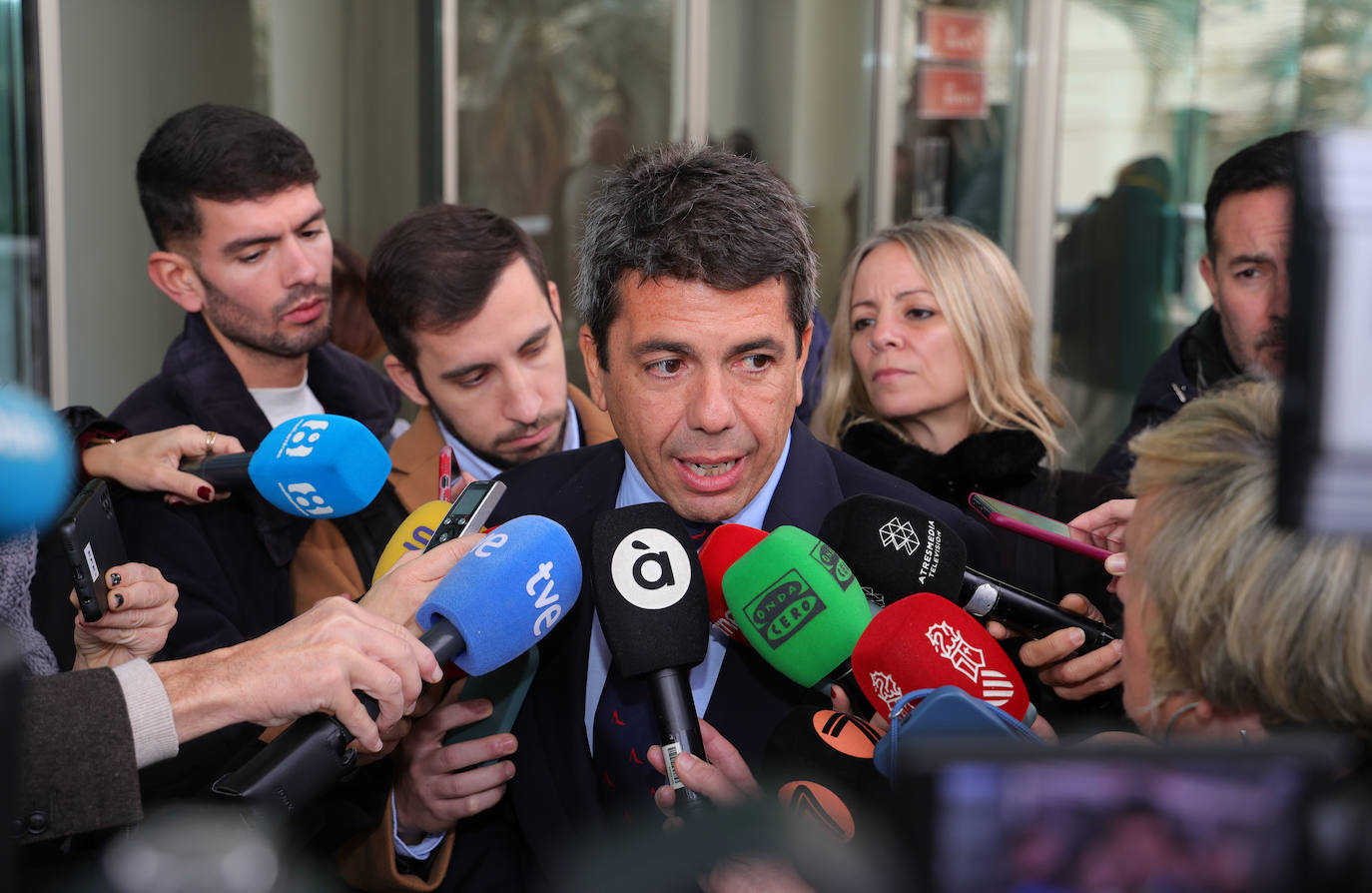 Mazón muestra amparo a las empresas catalanas instaladas en la Comunitat tras el órdago de Junts