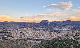 Vista panorámica del municipio de Elda.