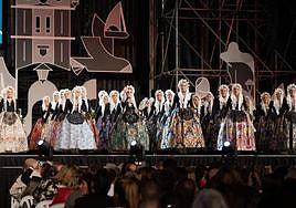 Candidatas a bellea del foc durante la elección del año pasado.