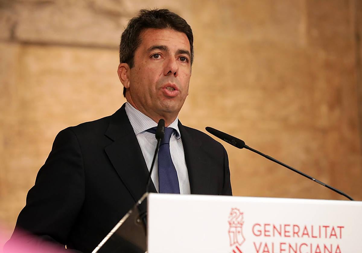Carlos Mazón, presidente de la Generalitat Valenciana.