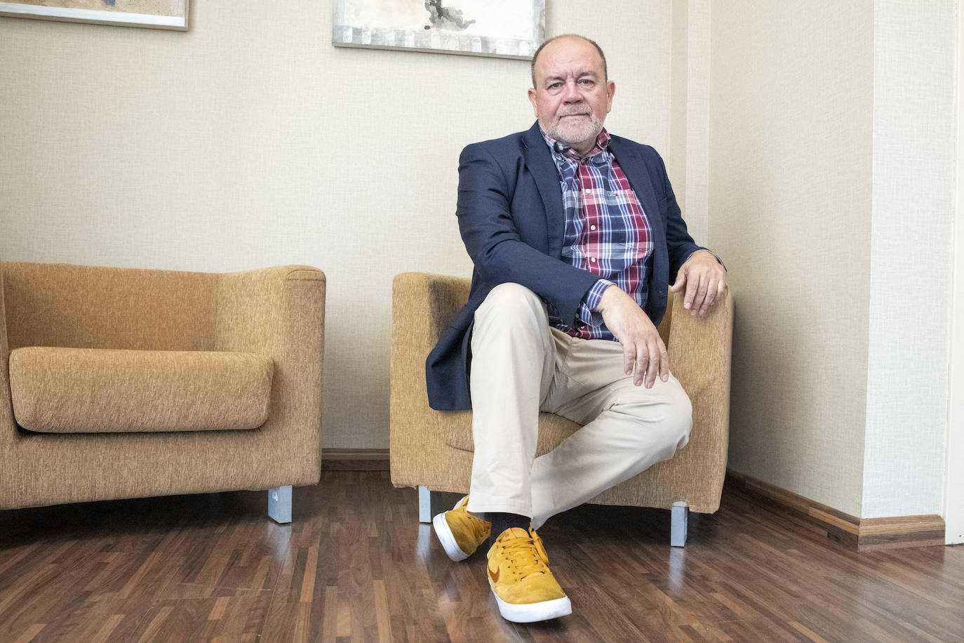 Crespo en su nuevo despacho de Ciudad de la Luz.