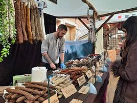 Uno de los puestos que estará a lo largo del fin de semana.