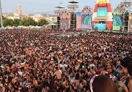 Imagen del Reggaeton Beach de Benidorm en 2023
