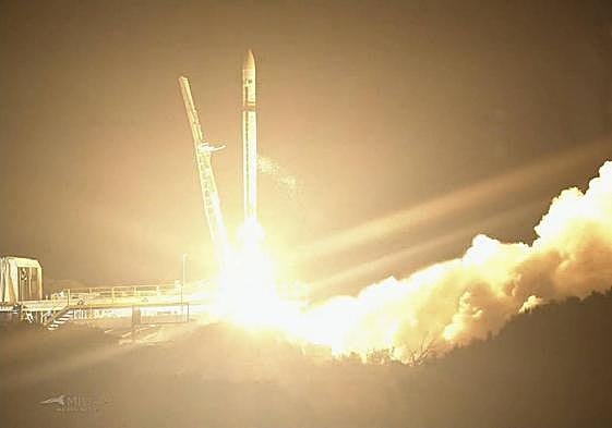 Momento del despegue del Miura 1.