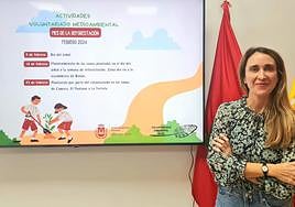 La concejala de Medio Ambiente, Cristina Rodríguez, durante la presentación de la programación.