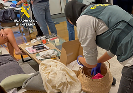 Registros realizados por la Guardia Civil en el marco de la operación.