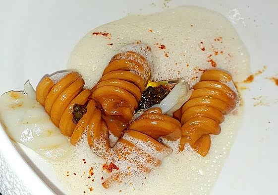 Una de las recetas alicantinas preparadas en Madrid Fusión.