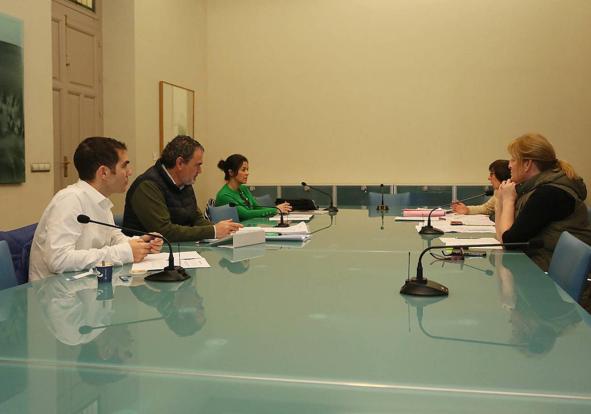 Junta de Portavoces celebrada este lunes en la Diputación.