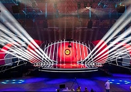 Imagen del plató el Benidorm Fest 2024