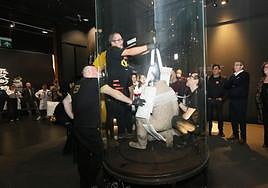 Desmontaje del primer Guerrero de Xi'an en al Marq.