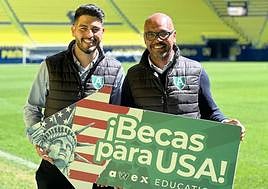 El CEO de la empresa, William Touchard, junto con Marcos Senna.