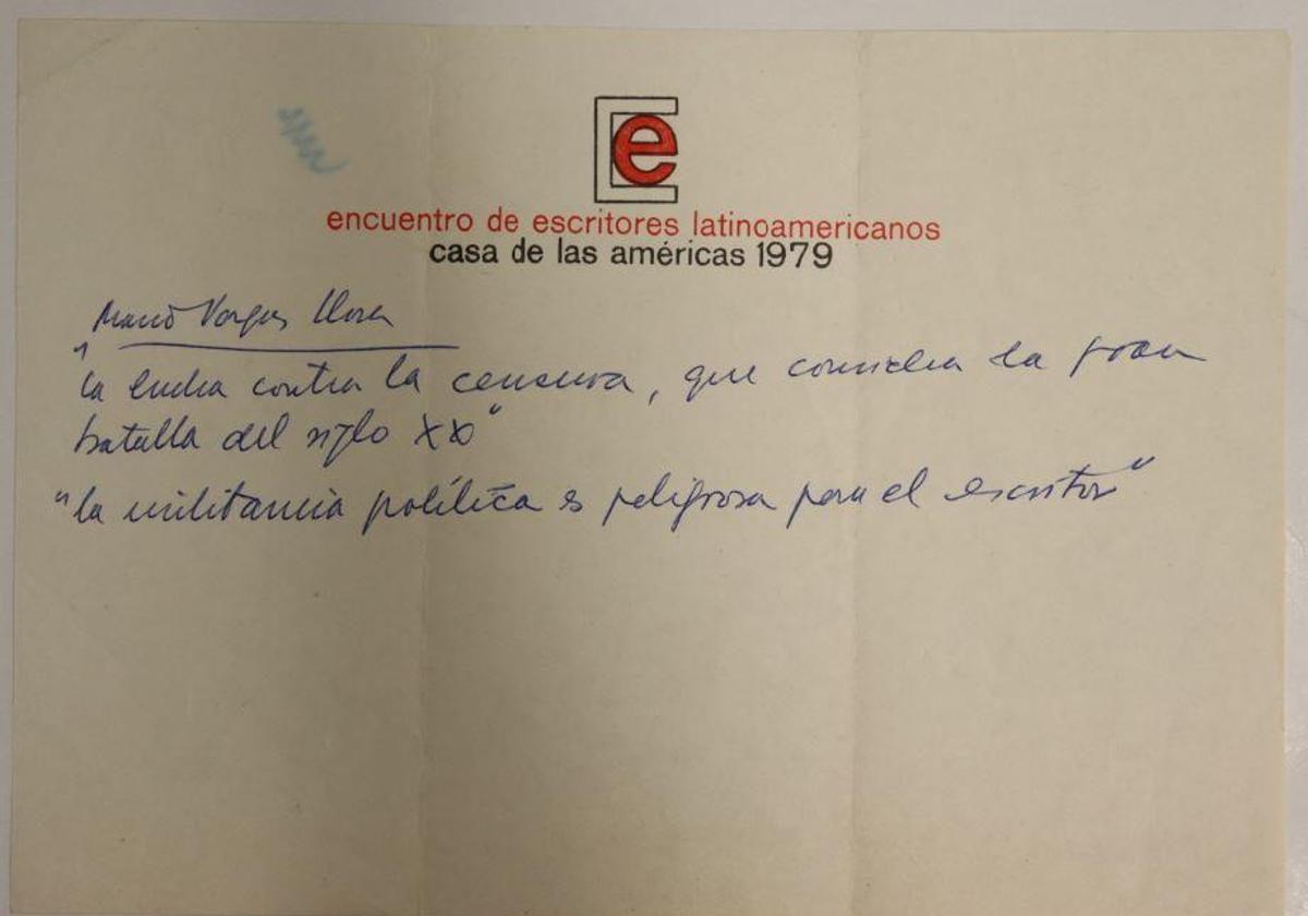 La batalla epistolar entre Benedetti y Vargas Llosa se custodia en Alicante