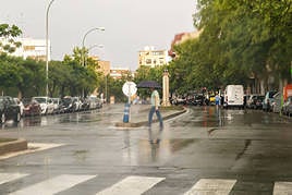 Lluvia en Alicante.