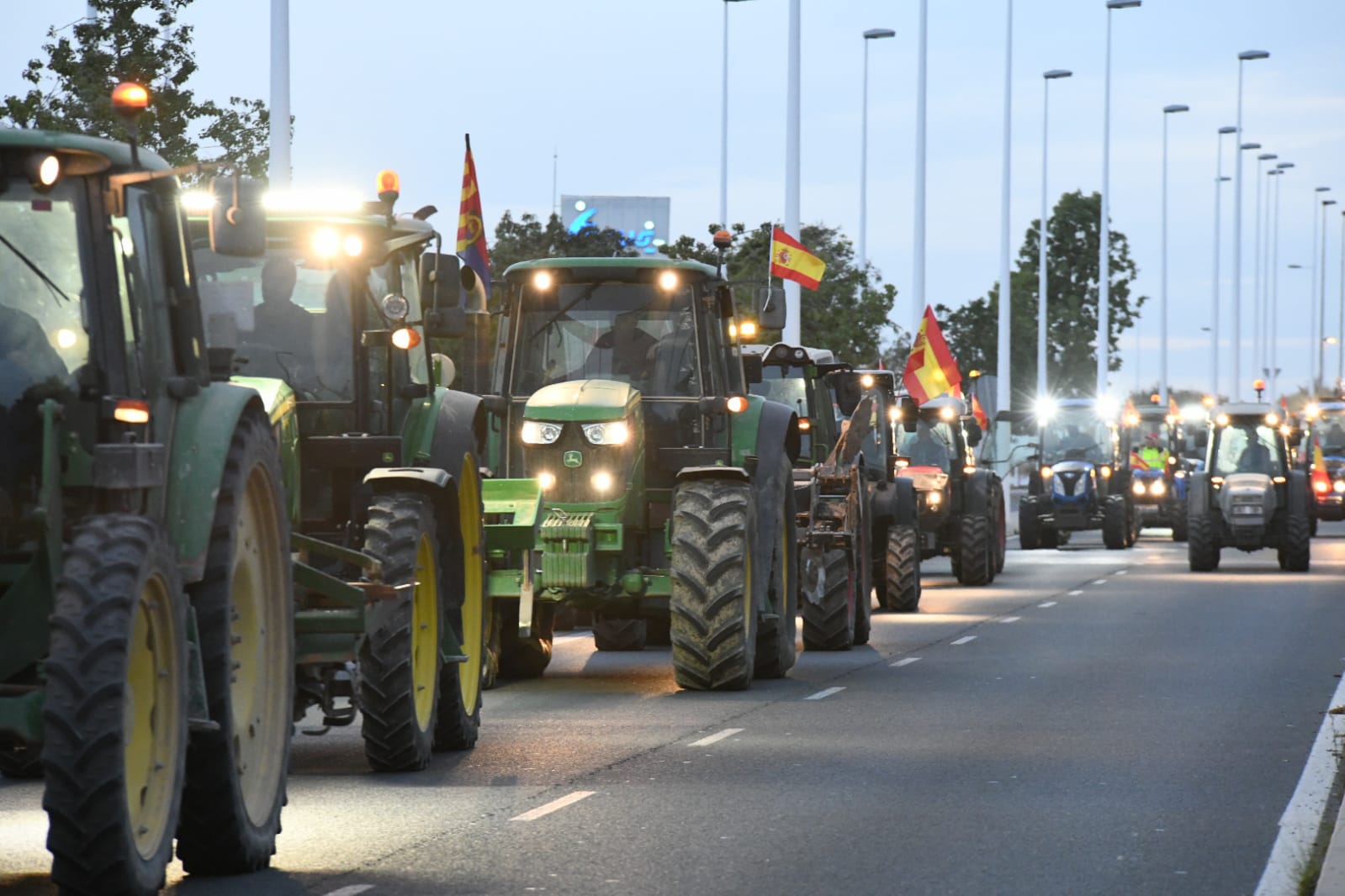 Tractorada en Elche el jueves, 8 de febrero.