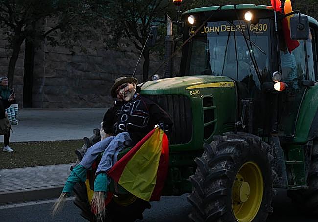 Tractores protestando en Elche.