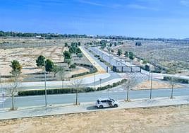 Vial entre el campus de la UA y el Parque Científico de Alicante.