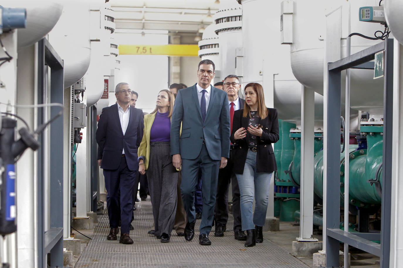 Así ha sido la visita de Pedro Sánchez a la desaladora de Torrevieja