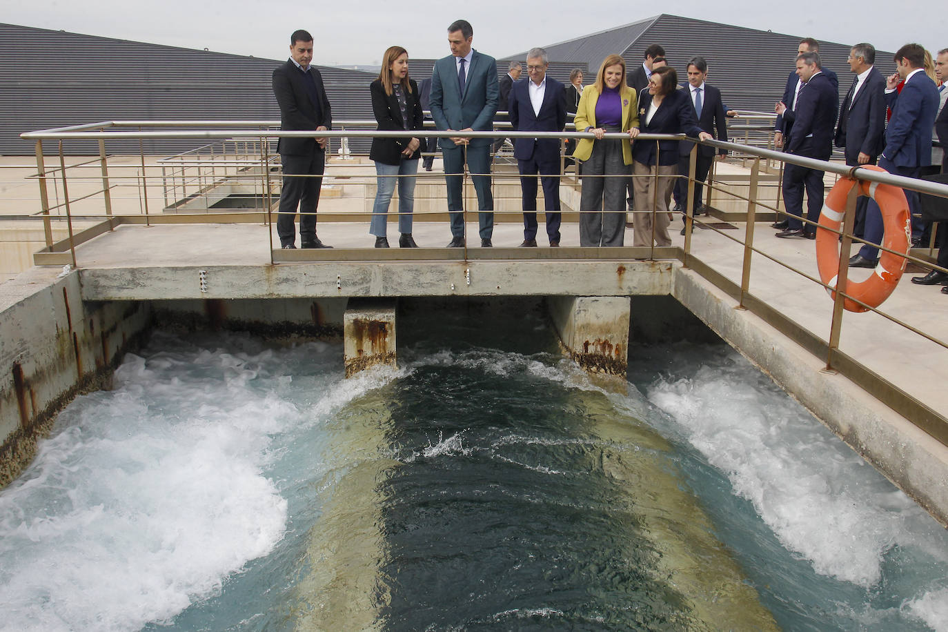 Así ha sido la visita de Pedro Sánchez a la desaladora de Torrevieja