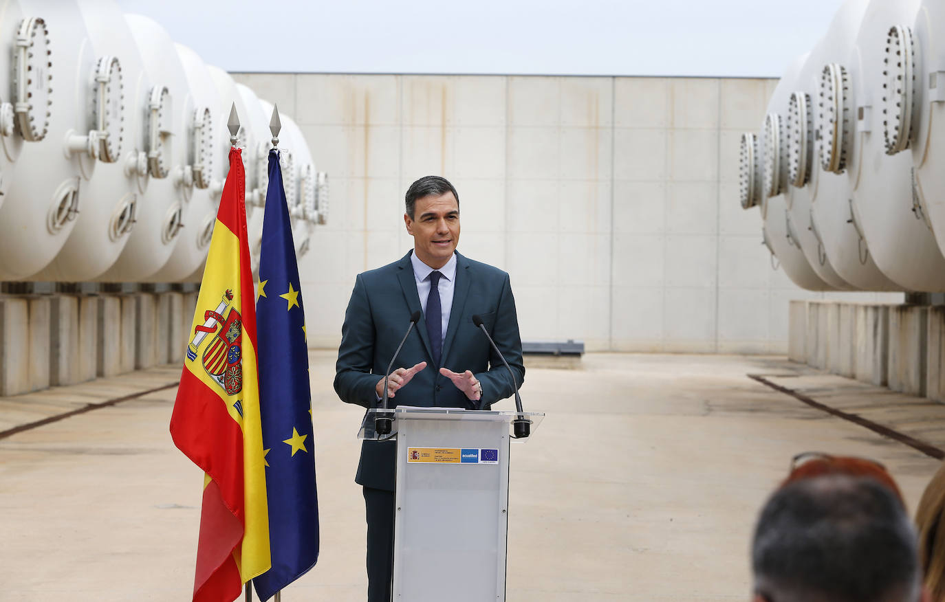 Así ha sido la visita de Pedro Sánchez a la desaladora de Torrevieja