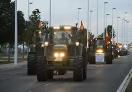 Tractorada en Elche.