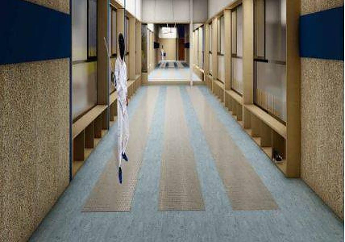 Pistas de esgrima en el pabellón Rafael Pastor.