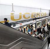 Primer día de reapertura de la estación del Tram en Luceros tras las obras