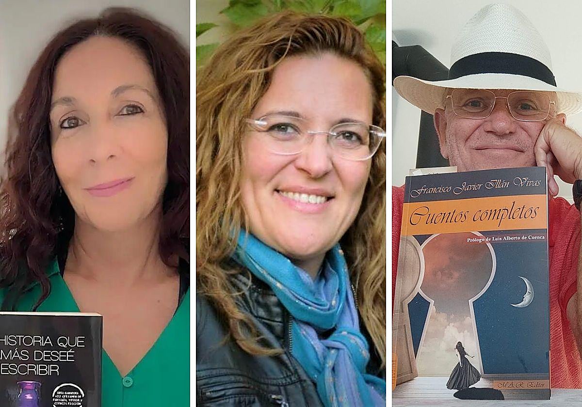 Los autores participantes en 'Tres visiones del terror'.