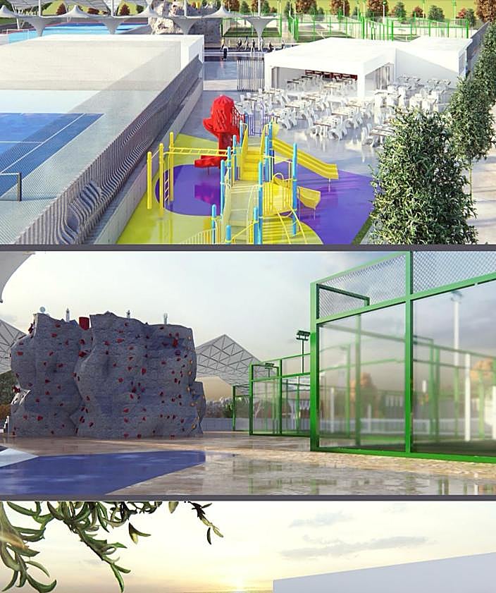 Imagen secundaria 2 - Imágenes virtuales del futuro complejo.