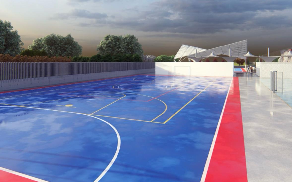 Imagen secundaria 1 - Imágenes virtuales del futuro complejo.