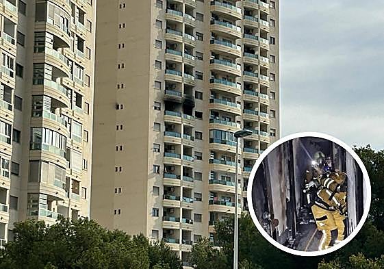 Imagen del piso incendiado en La Vila.