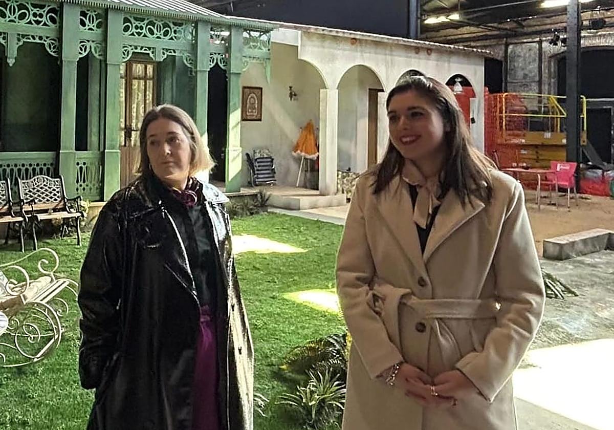 La edil Nayma Beldjilali con su homóloga en Madrid, Marta Rivera de la Cruz.