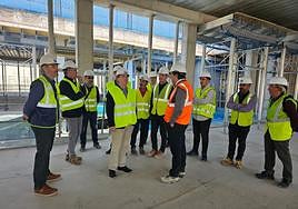 El conseller Marciano Gómez ha visitado este jueves las obras.