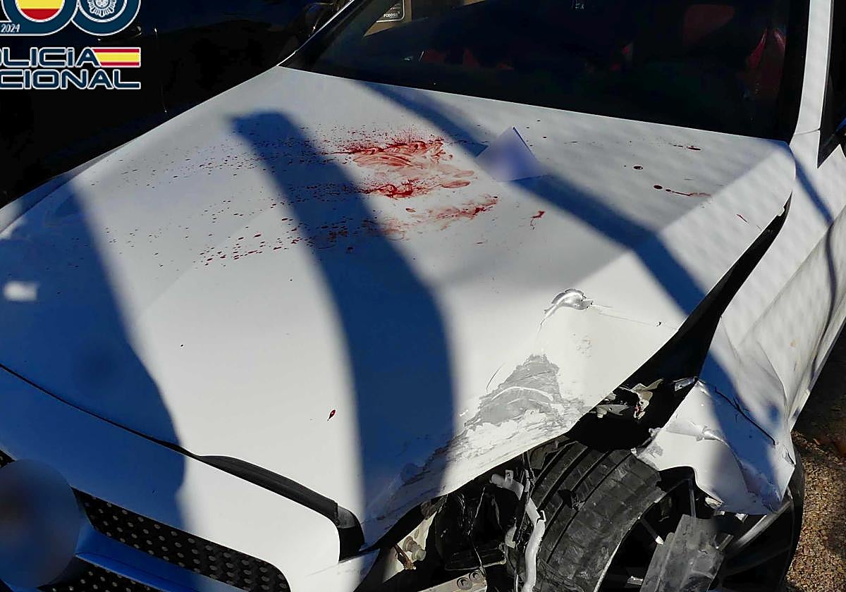 Estado del vehículo tras la persecución.