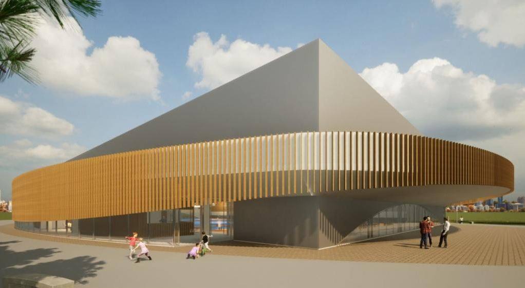 Recreación del futuro estadio.