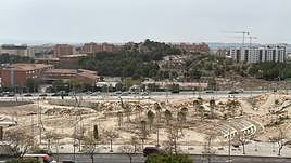 Panorámica que presenta el parque Isla Corfú en el PAU II.