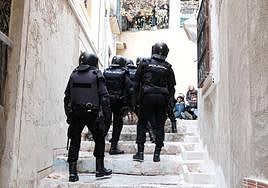 Imagen de archivo de un desahucio en el centro de Alicante.