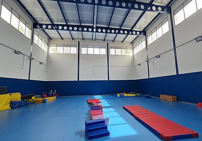 Apariencia del nuevo gimnasio del colegio eldense.