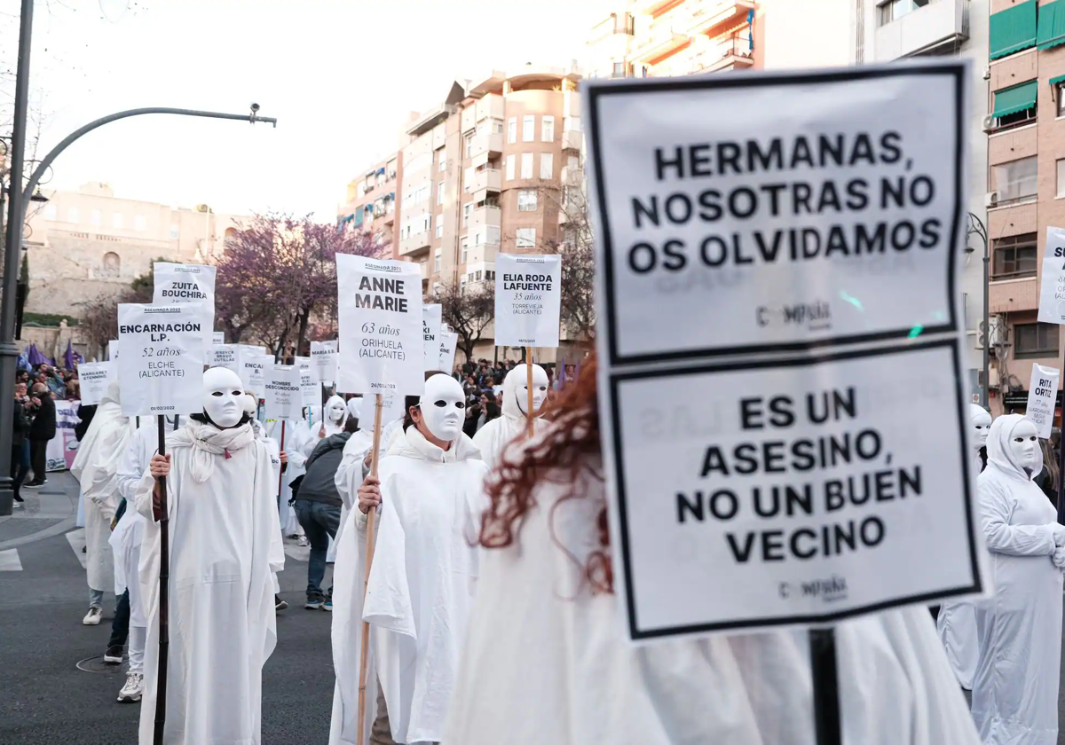 Manifestación del 8 M en Alicante.